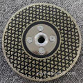 Electroplated diamond cutting disc